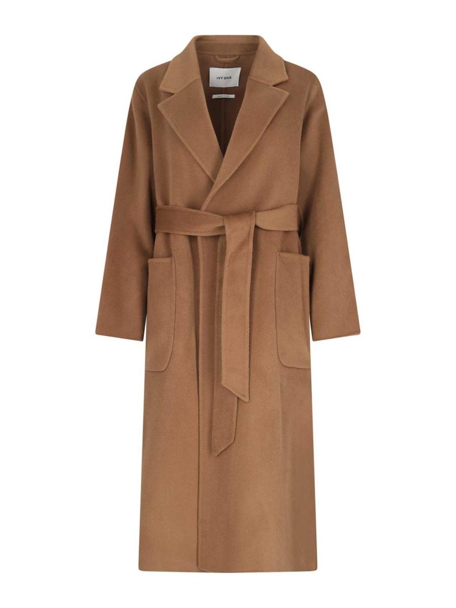 Ivy Oak Manteau Court - Marron