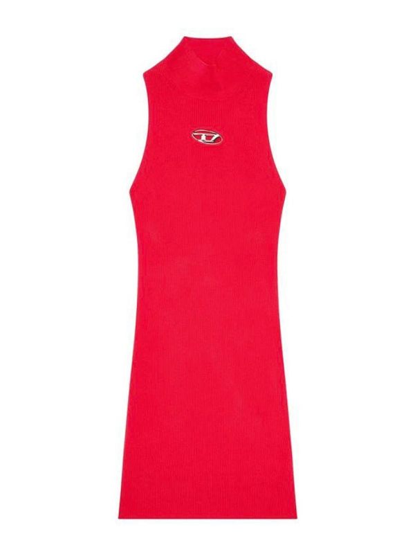 Diesel Robe Au Genou - Fuchsia