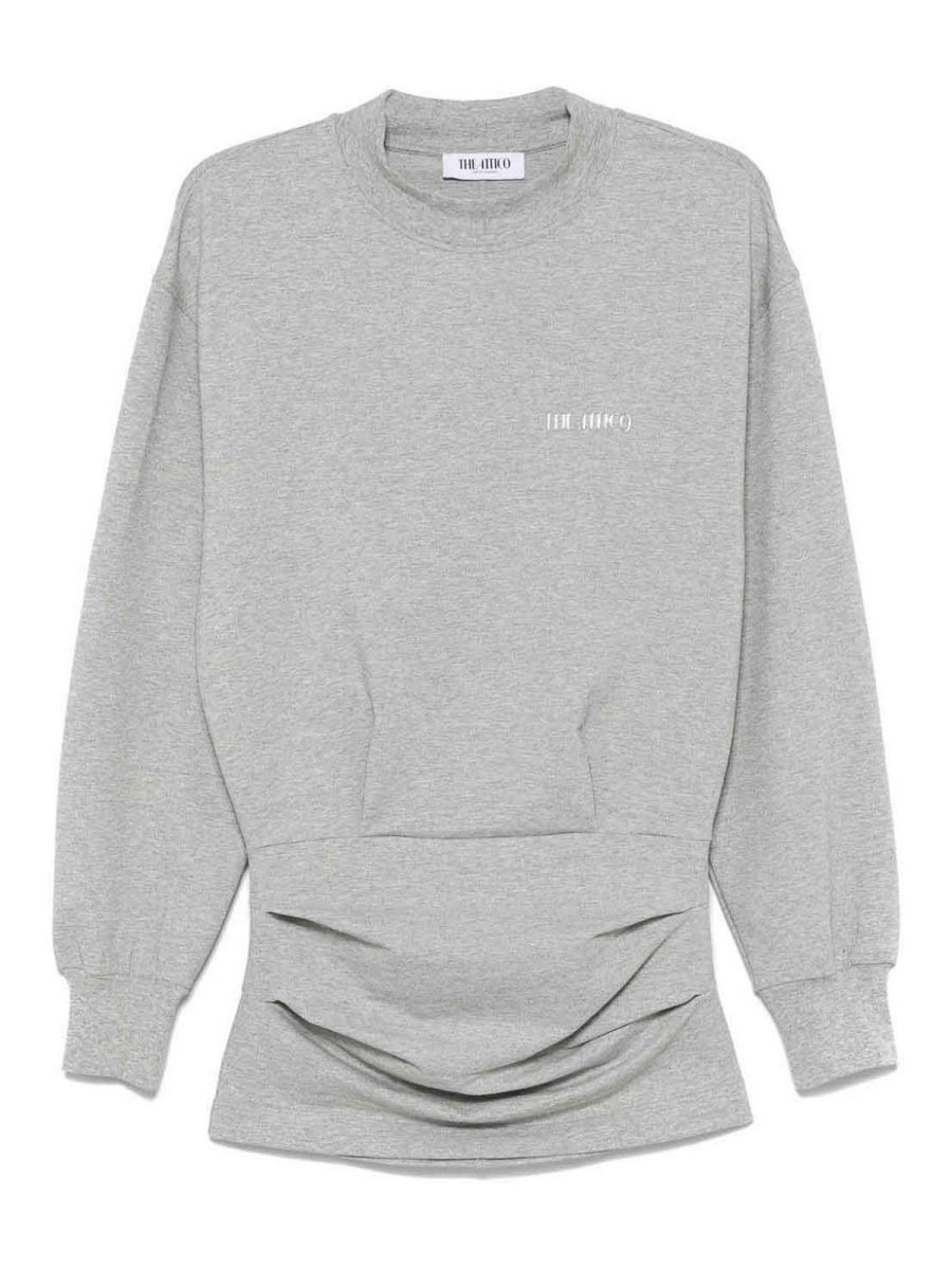 The Attico Jupe Midi - Gris
