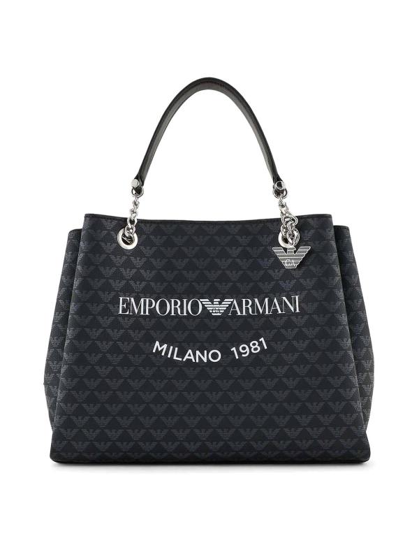 Emporio Armani Sac Cabas - Noir