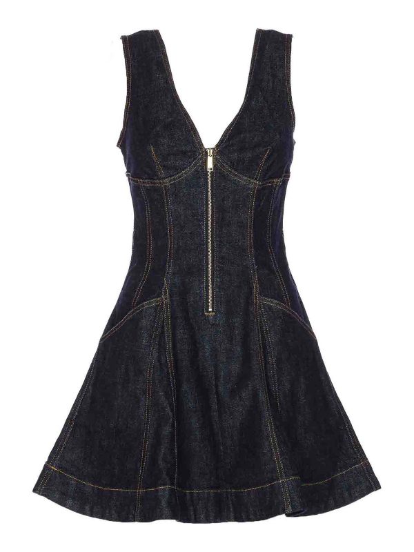 Self Portrait Robe Courte - Bleu