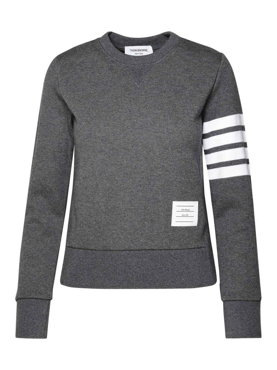 Thom Browne Pull Col Bateau - Gris
