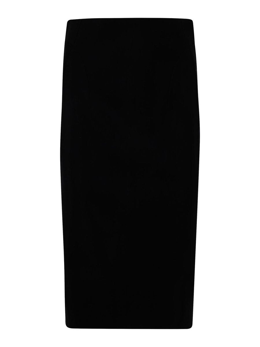 Mugler Jupe Midi - Noir