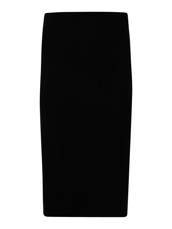 Mugler Jupe Midi - Noir