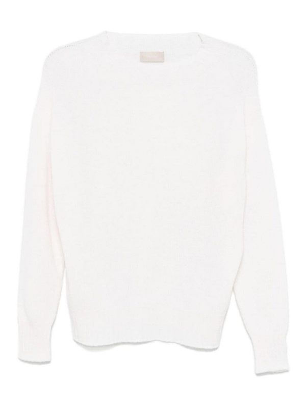 Drumohr Pull Col Bateau - Blanc
