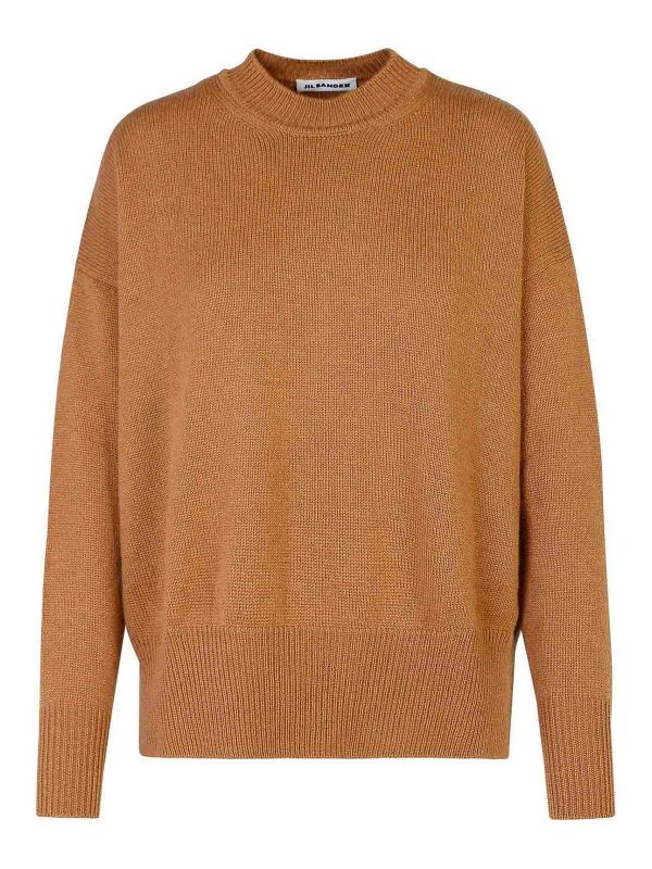 Jil Sander Pull Col Rond - Marron