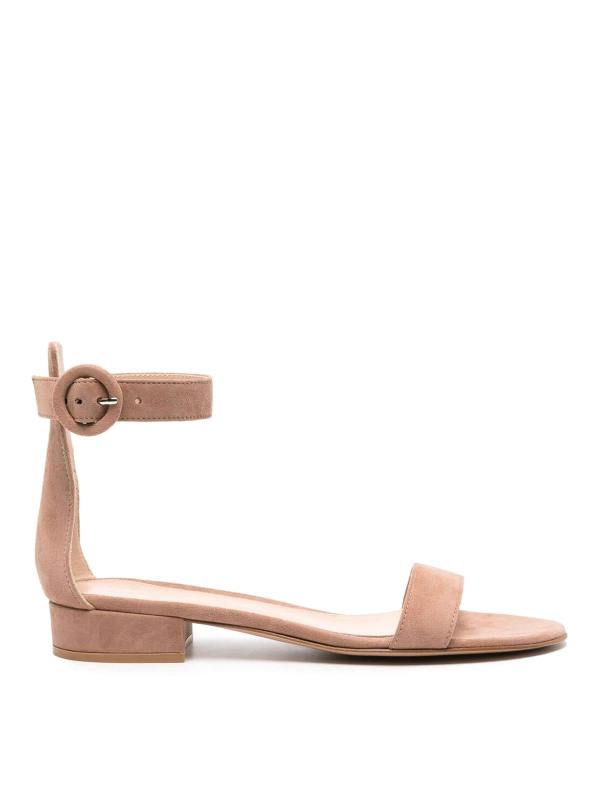 Gianvito Rossi Sandales en daim Portofino