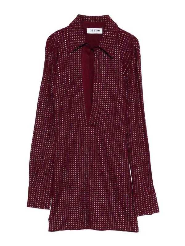 The Attico Robe Courte - Bordeaux