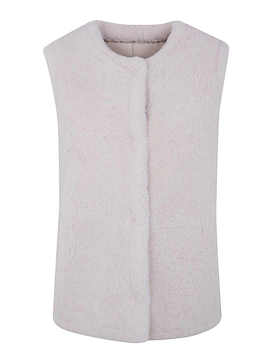 Yves Salomon Gilet - Blanc