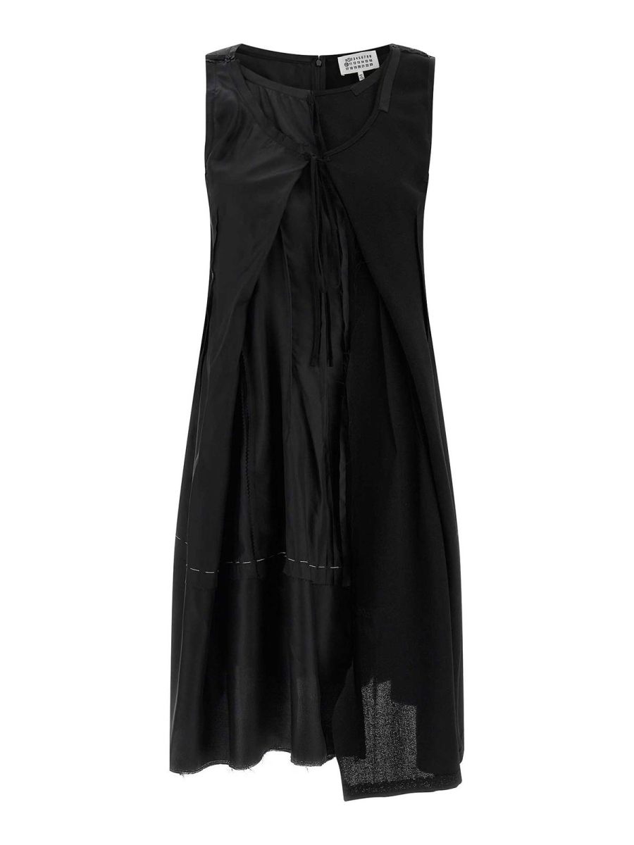 Maison Margiela Robe Au Genou - Noir