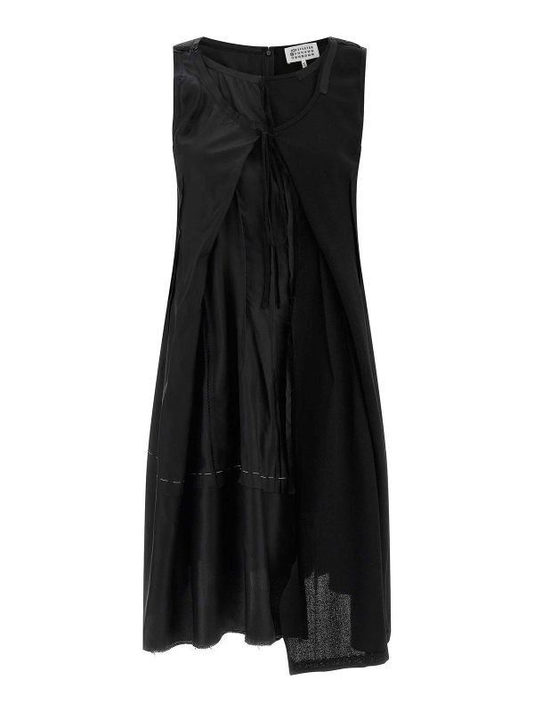 Maison Margiela Robe Au Genou - Noir