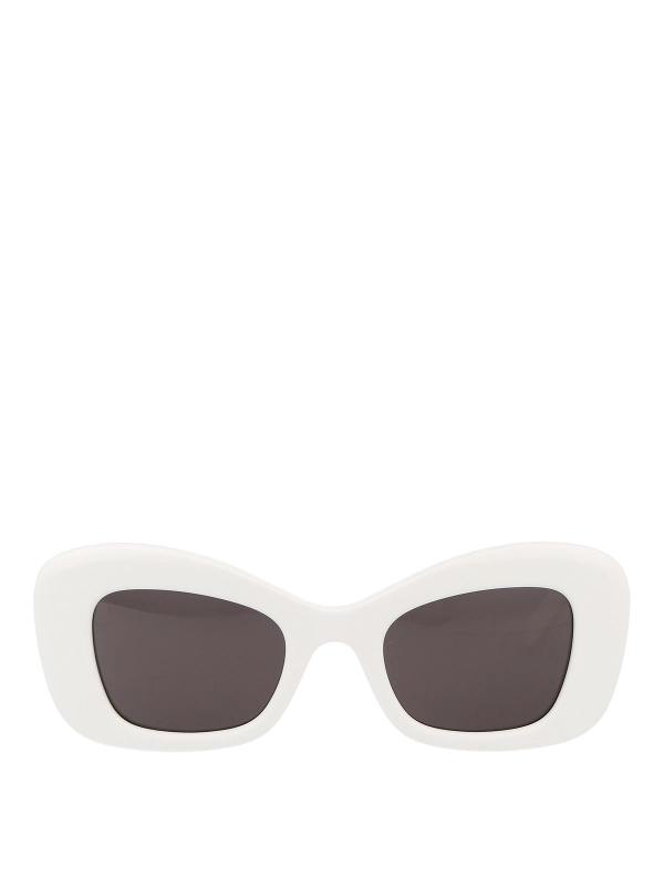 Alexander Mcqueen Lunettes De Soleil - Blanc