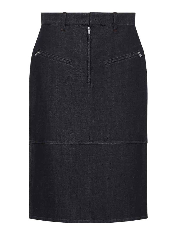 Jil Sander Jupe Midi - Gris