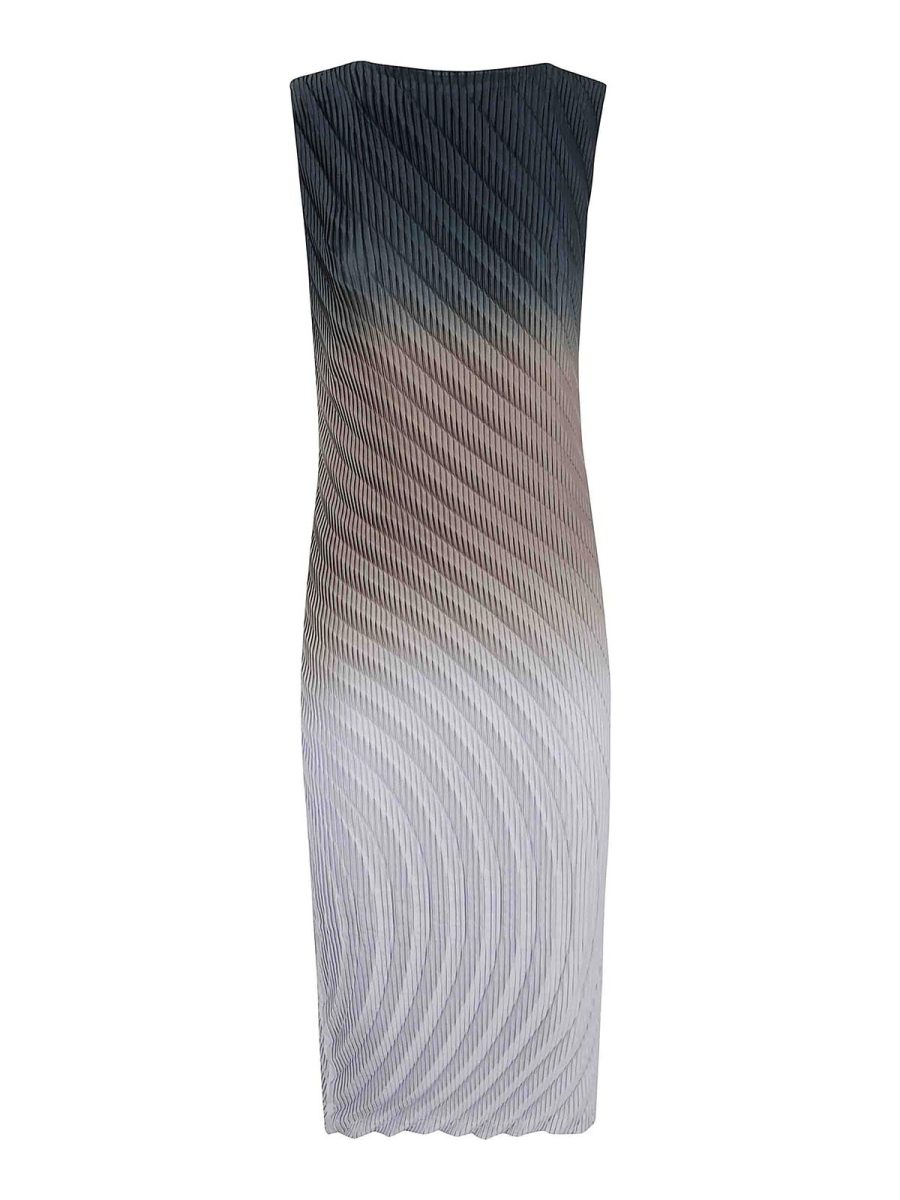 Pleats Please Issey Miyake Robe Au Genou - Multicolore