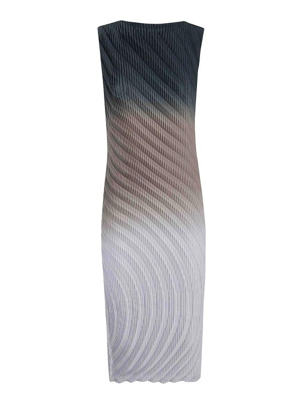 Pleats Please Issey Miyake Robe Au Genou - Multicolore