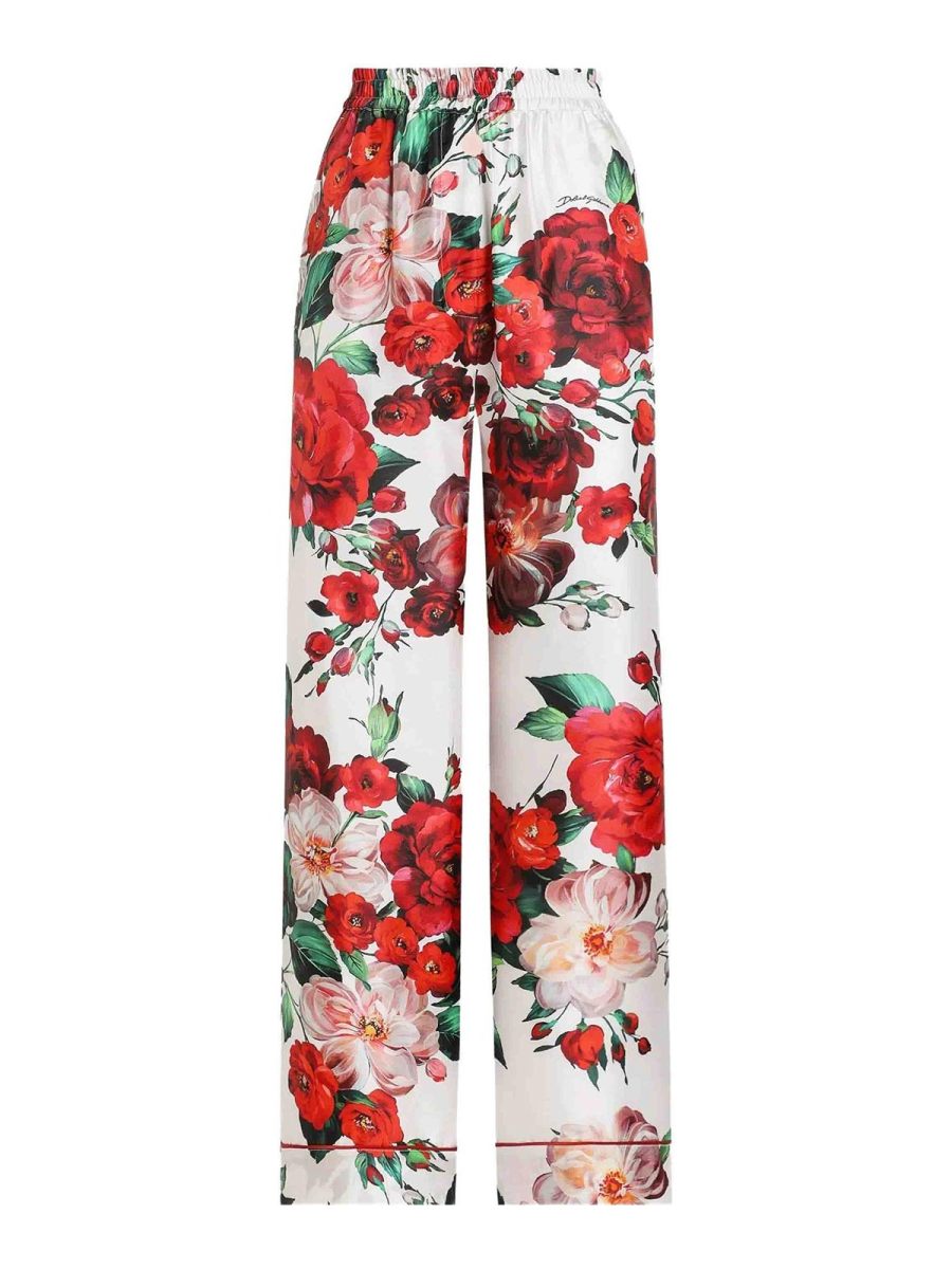 Dolce & Gabbana Pantalons Décontractés - Blanc