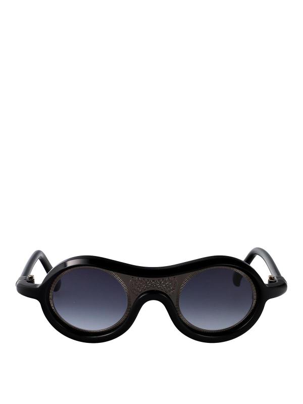 Yohji Yamamoto Lunettes De Soleil - Noir