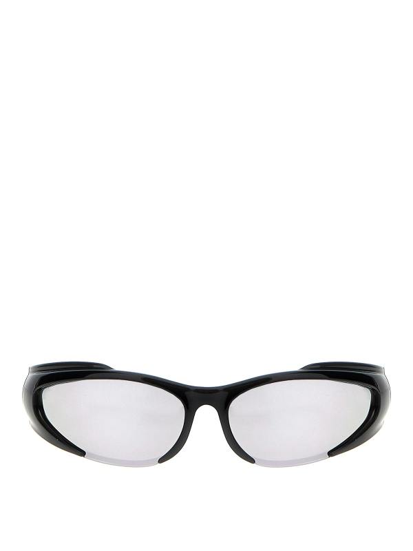Balenciaga Lunettes De Soleil - Noir