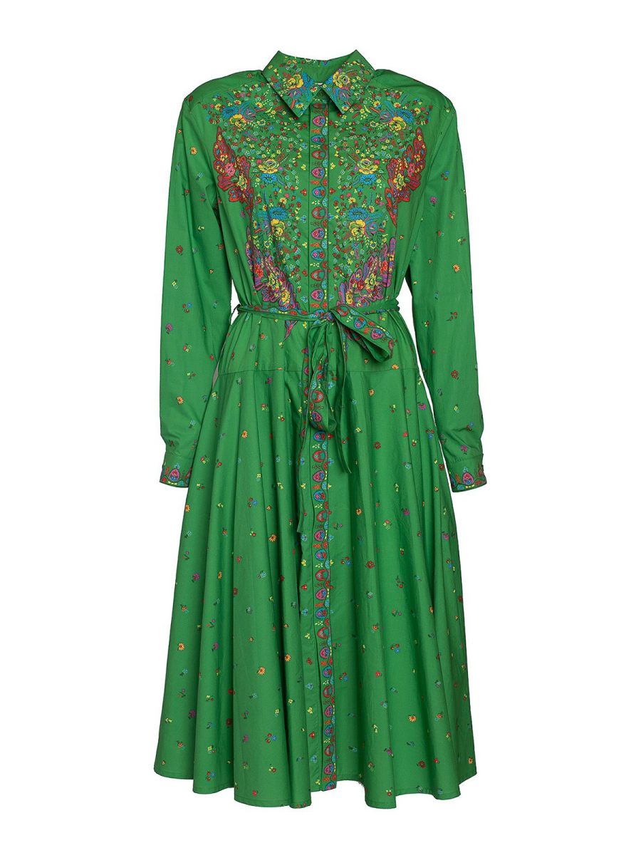 Kenzo Robe Au Genou - Vert