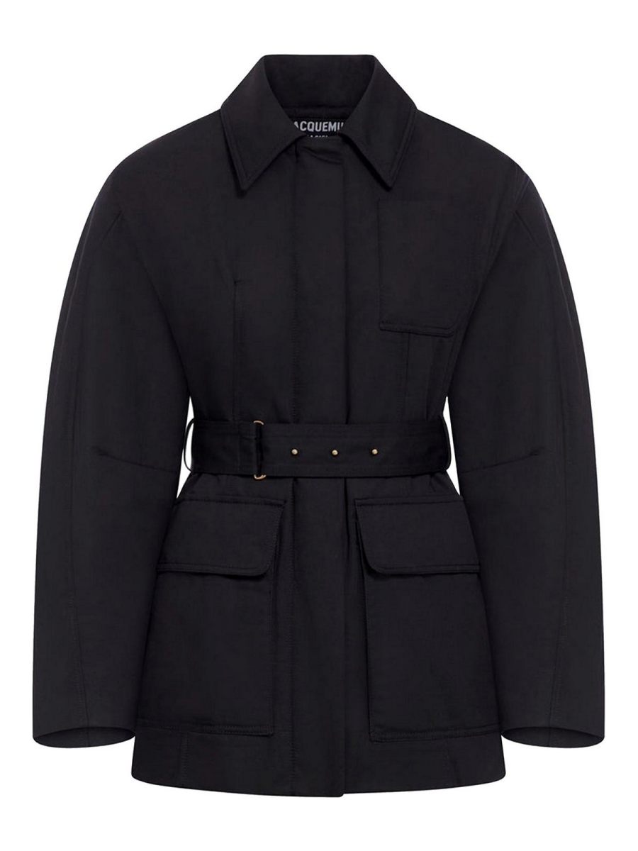 Jacquemus Manteau Court - Noir