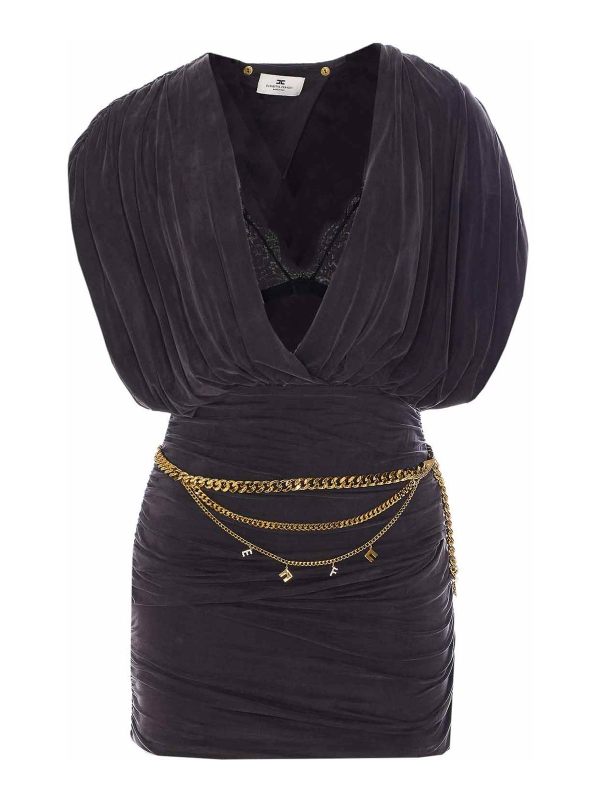 Elisabetta Franchi Robe Courte - Bleu