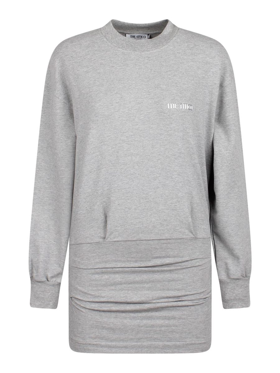 The Attico Jupe Midi - Gris