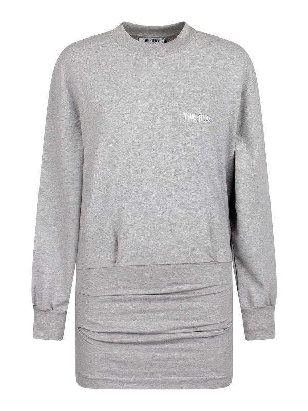 The Attico Jupe Midi - Gris