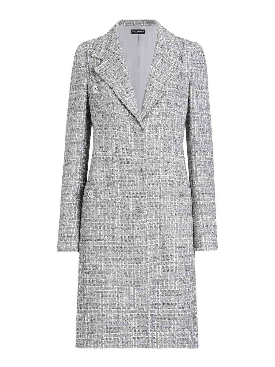 Dolce & Gabbana Manteau Court - Gris