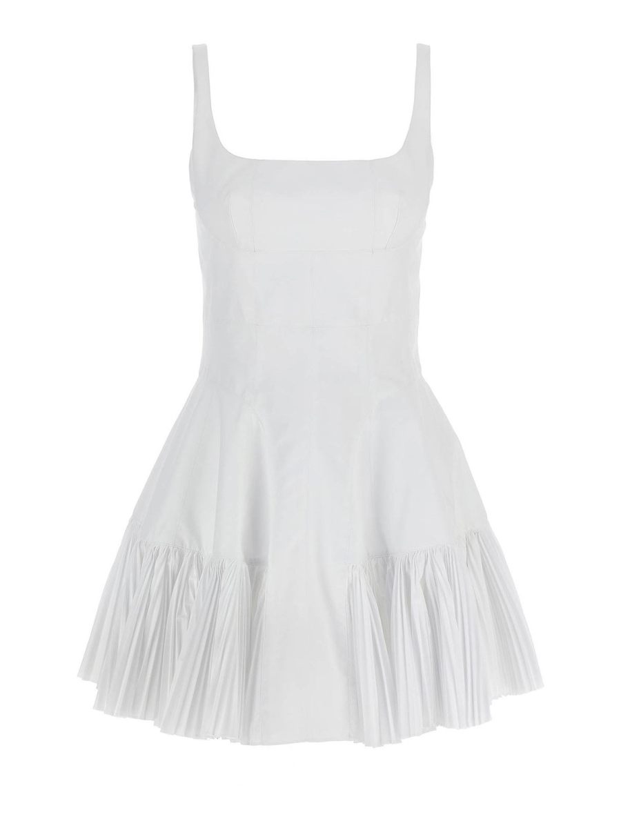 Giovanni Bedin Robe Au Genou - Blanc