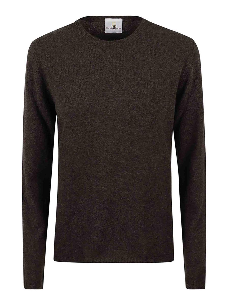 Eleven88 Pull Col Rond - Marron