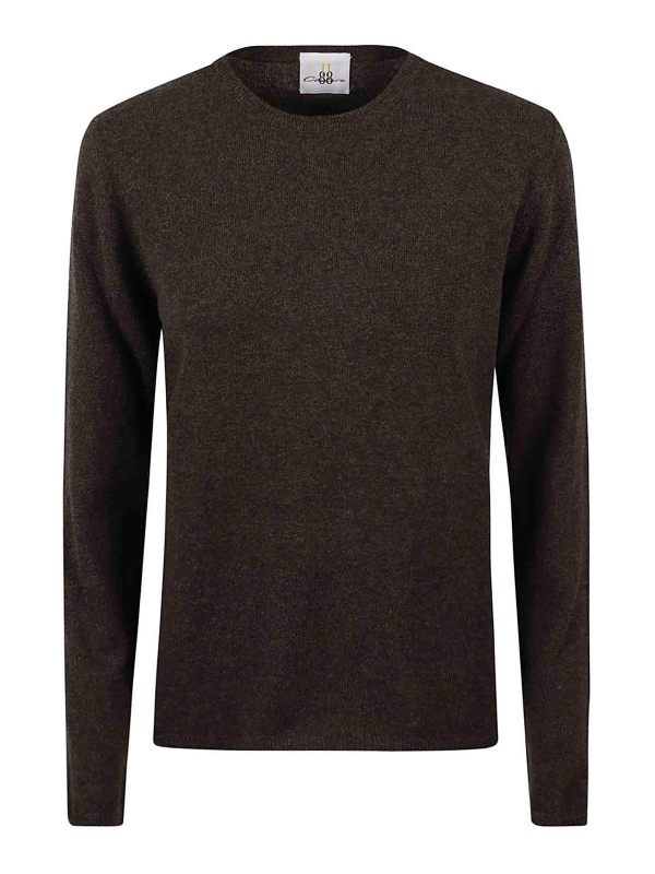 Eleven88 Pull Col Rond - Marron