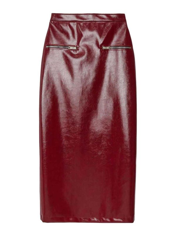 M. S.G. M. Jupe Midi - Rouge Brun