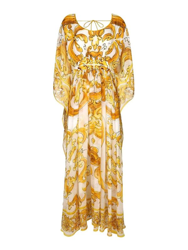 Dolce & Gabbana Robe Au Genou - Jaune