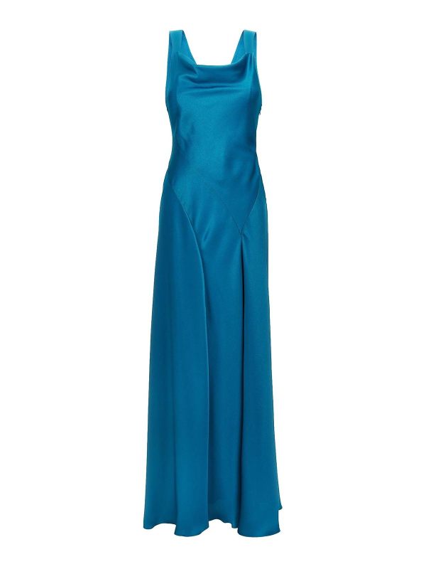 Alberta Ferretti Robe Au Genou - Bleu Clair