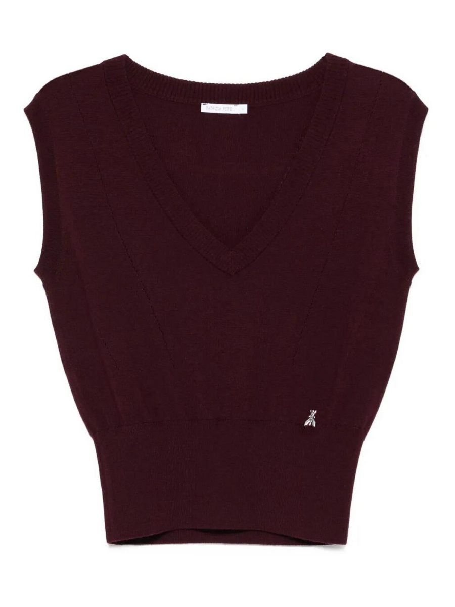 Patrizia Pepe Pull Col Rond - Violet