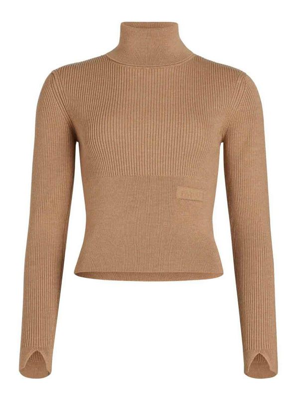 Patou Pull Col Rond - Beige