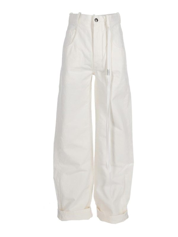 Ann Demeulemeester Pantalons Décontractés - Beige