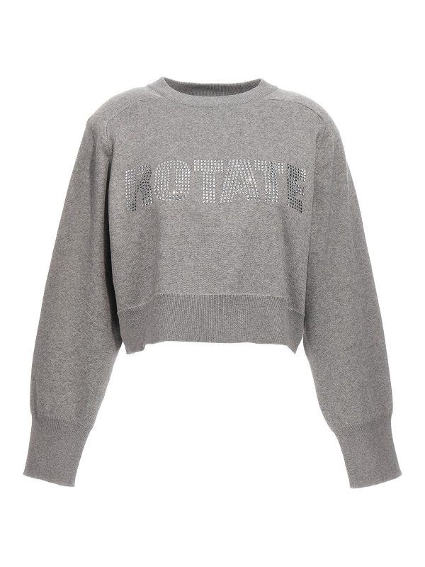 Rotate Birger Christensen Pull Col Rond - Gris