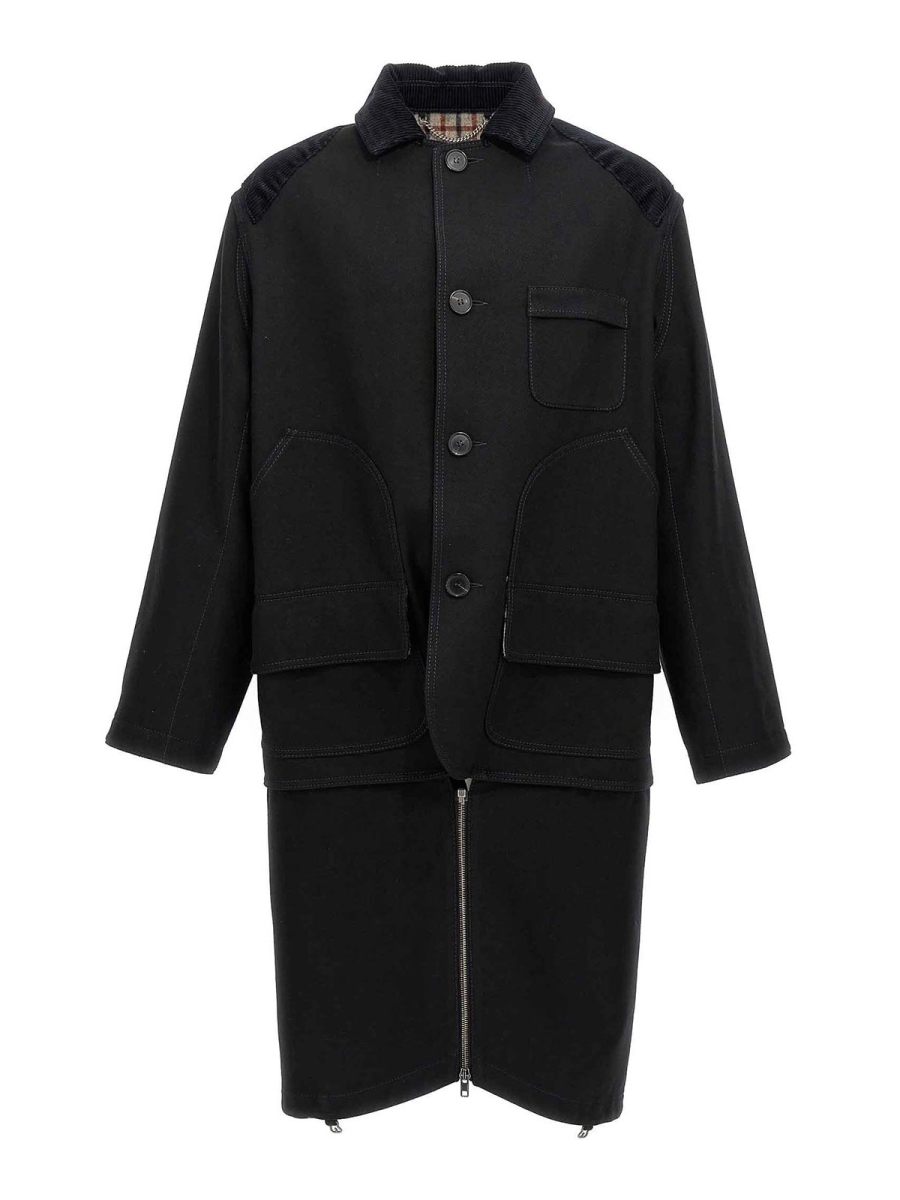 Maison Margiela Manteau Court - Noir