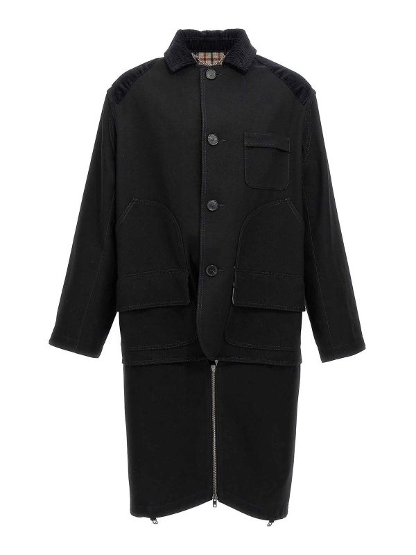 Maison Margiela Manteau Court - Noir