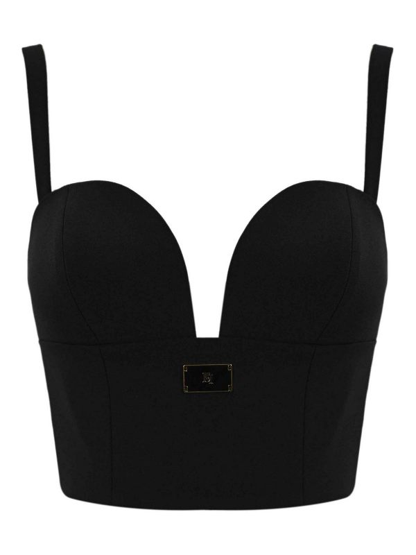 Elisabetta Franchi Top - Noir