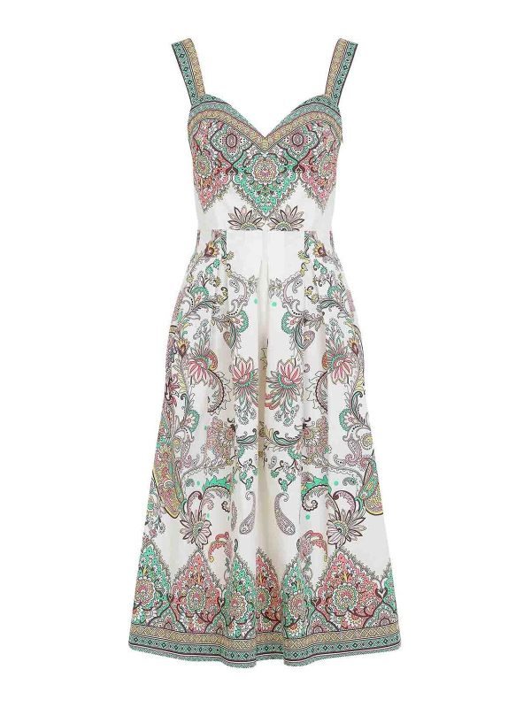 Etro Robe Au Genou - Blanc