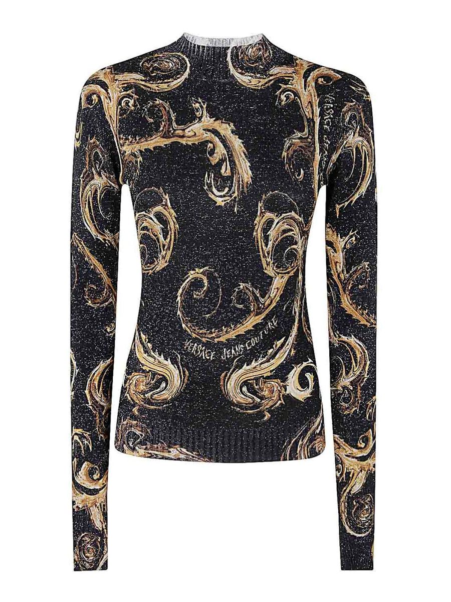 Versace Jeans Couture Pull Col Rond - Noir
