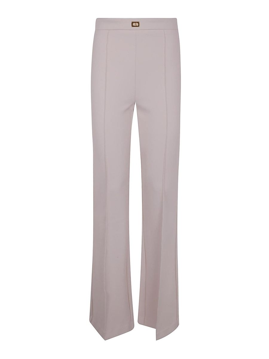 Elisabetta Franchi Pantalons Décontractés - Blanc