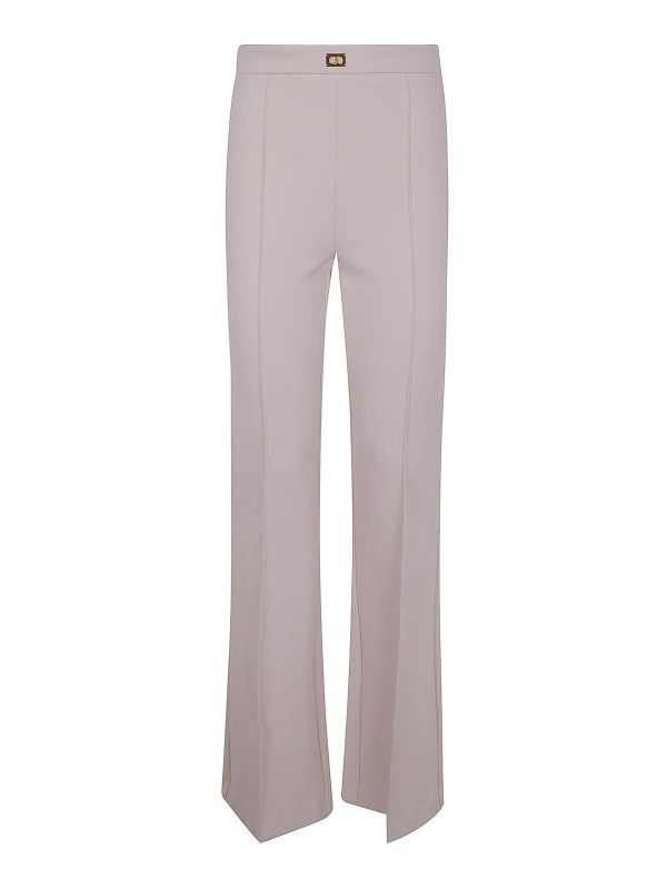 Elisabetta Franchi Pantalons Décontractés - Blanc