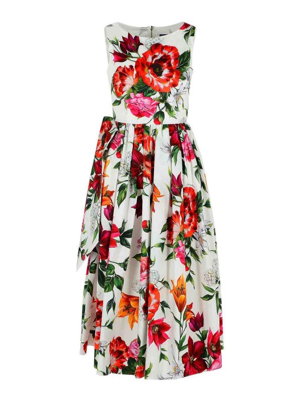 Dolce & Gabbana Robe Au Genou - Blanc
