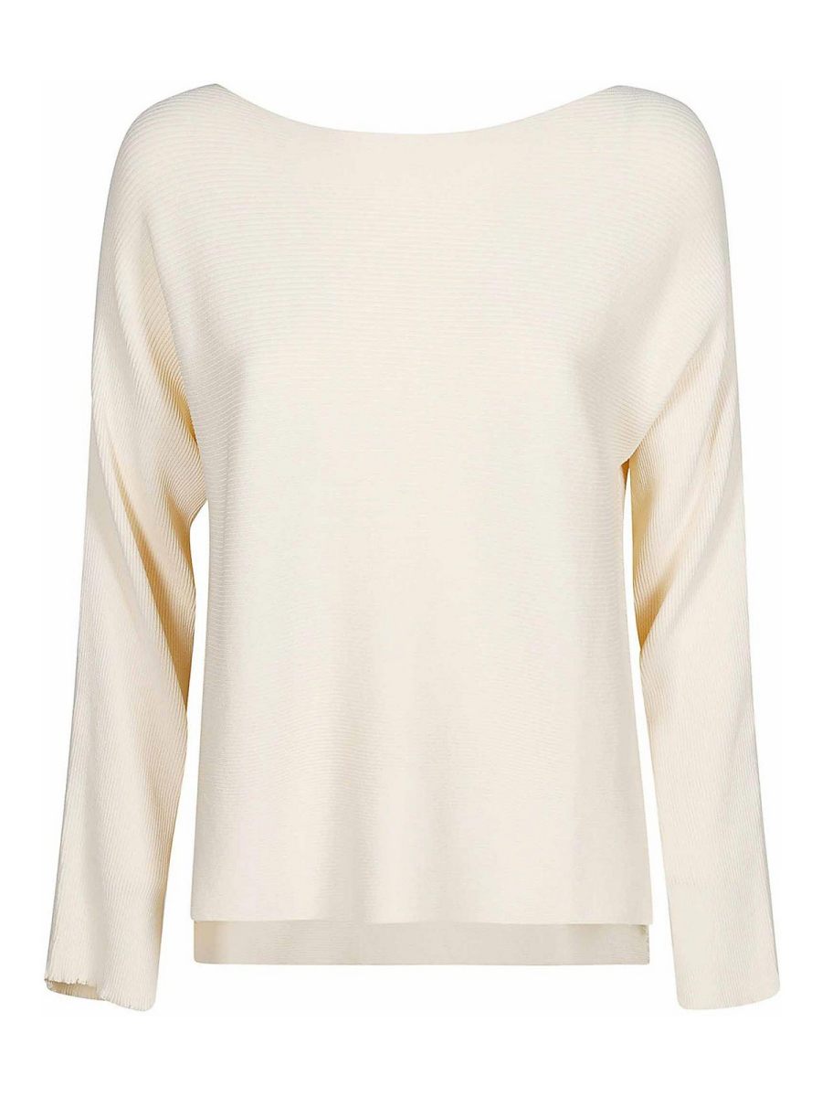Liviana Conti Pull Col Bateau - Crème