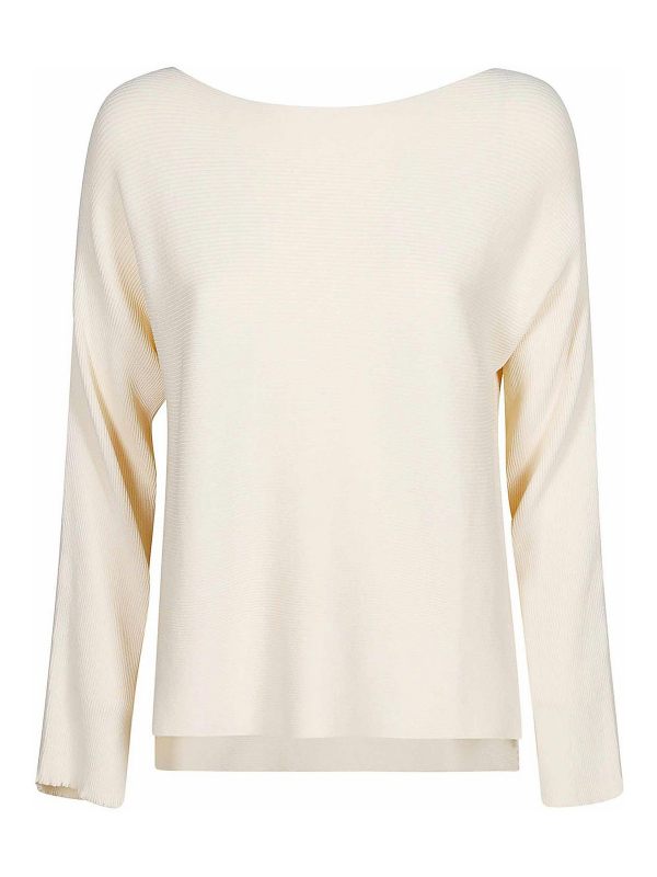 Liviana Conti Pull Col Bateau - Crème