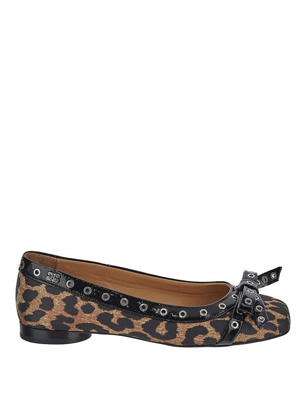 Ganni Ballerines - Imprimé Animal