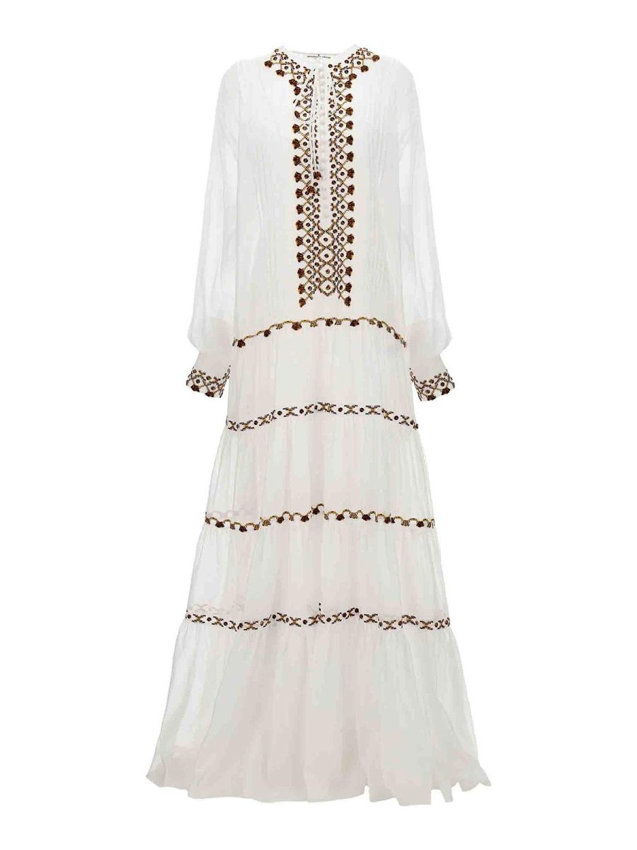 Ermanno Scervino Robe Au Genou - Blanc